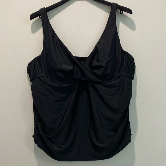 Black Tankini bikini two piece set size 2X - Picture 5 of 16